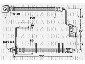 BORG & BECK BBH7416 stabdžių žarnelė 
 Stabdžių sistema -> Stabdžių žarnelės
04860082AF, K04860082AE