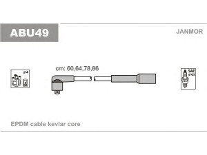 JANMOR ABU49 uždegimo laido komplektas 
 Kibirkšties / kaitinamasis uždegimas -> Uždegimo laidai/jungtys
06A905409A, 06A905409E, 06A905409F