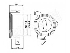 IPS Parts ITB-6512 įtempiklis, paskirstymo diržas 
 Diržinė pavara -> Paskirstymo diržas/komplektas -> Dirželio įtempiklis (įtempimo blokas)
MD315265