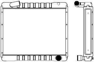 SAKURA  Automotive 1341-0404 radiatorius, variklio aušinimas