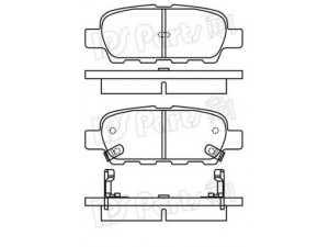 IPS Parts IBR-1154 stabdžių trinkelių rinkinys, diskinis stabdys 
 Techninės priežiūros dalys -> Papildomas remontas
44060-8H385