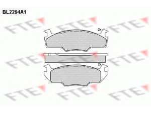 FTE BL2294A1 stabdžių trinkelių rinkinys, diskinis stabdys 
 Techninės priežiūros dalys -> Papildomas remontas
171 698 151 F