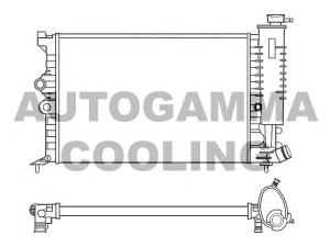 AUTOGAMMA 100203 radiatorius, variklio aušinimas 
 Aušinimo sistema -> Radiatorius/alyvos aušintuvas -> Radiatorius/dalys
1331QN, 96107231