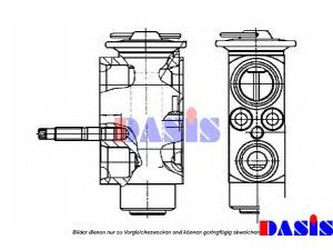 AKS DASIS 840108N išsiplėtimo vožtuvas, oro kondicionavimas 
 Oro kondicionavimas -> Vožtuvai
8381504