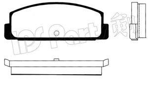 IPS Parts IBR-1502 stabdžių trinkelių rinkinys, diskinis stabdys 
 Techninės priežiūros dalys -> Papildomas remontas
MB150674, MB150958, MB238250, MB238493