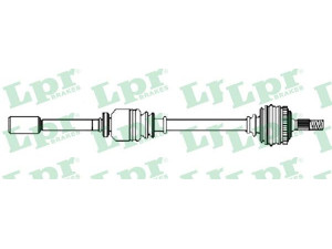 LPR DS52284 kardaninis velenas 
 Ratų pavara -> Kardaninis velenas
32738W