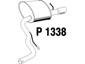 FENNO P1338 galinis duslintuvas 
 Išmetimo sistema -> Duslintuvas
4F0253610AC