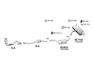 ASSO ART3794 išmetimo sistema 
 Išmetimo sistema -> Išmetimo sistema, visa