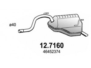 ASSO 12.7160 galinis duslintuvas 
 Išmetimo sistema -> Duslintuvas
46452374