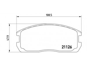 BREMBO P 54 009 stabdžių trinkelių rinkinys, diskinis stabdys 
 Techninės priežiūros dalys -> Papildomas remontas
MB277542, MB366969, MB407460, MB534583