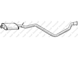 BOSAL 283-785 vidurinis duslintuvas 
 Išmetimo sistema -> Duslintuvas
1721.84, 1728.66, 1728.91