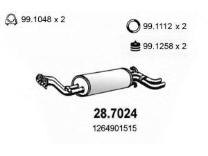 ASSO 28.7024 galinis duslintuvas 
 Išmetimo sistema -> Duslintuvas
1264901515