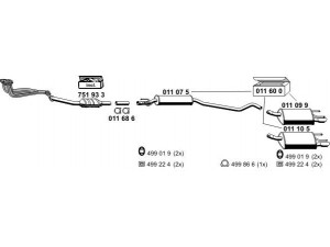 ERNST 050440 išmetimo sistema 
 Išmetimo sistema -> Išmetimo sistema, visa