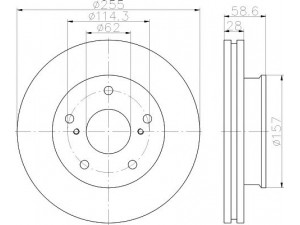 MINTEX MDC2303 stabdžių diskas
435120K010