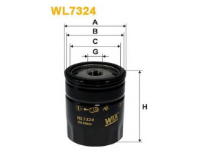 WIX FILTERS WL7324 alyvos filtras 
 Techninės priežiūros dalys -> Techninės priežiūros intervalai
116440603000, 60507080, 60574554