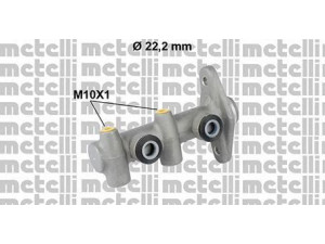 METELLI 05-0816 pagrindinis cilindras, stabdžiai 
 Stabdžių sistema -> Pagrindinis stabdžių cilindras
58510-25300