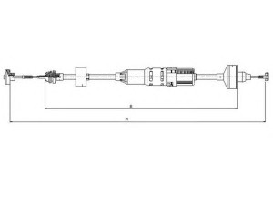 TEXTAR 58001400 sankabos trosas 
 Dviratė transporto priemonės -> Kabeliai ir tachometro velenaai -> Sankabos trosas
1H1721335C, 1H1721335H, 1H1721335K
