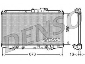 DENSO DRM40020 radiatorius, variklio aušinimas
19010PCA903, 19010PCA905, 19010PCAJ53