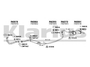 KLARIUS 720132U išmetimo sistema 
 Išmetimo sistema -> Išmetimo sistema, visa