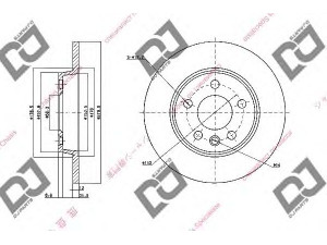 DJ PARTS BD1504 stabdžių diskas 
 Dviratė transporto priemonės -> Stabdžių sistema -> Stabdžių diskai / priedai
701615601, 701615601A