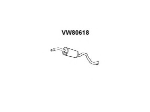 VENEPORTE VW80618 vidurinis duslintuvas 
 Išmetimo sistema -> Duslintuvas
023253409AK