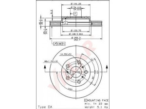 VILLAR 628.1953 stabdžių diskas
4351220440