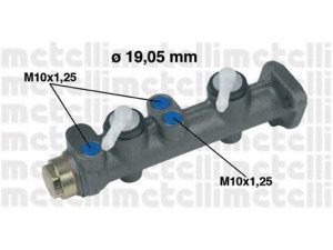 METELLI 05-0064 pagrindinis cilindras, stabdžiai 
 Stabdžių sistema -> Pagrindinis stabdžių cilindras
4343377, 4343378, 4394902, 793294