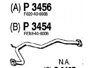 FENNO P3454 išleidimo kolektorius 
 Išmetimo sistema -> Išmetimo vamzdžiai
F201-40-600, F202-40-600, F203-40-600