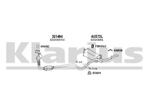 KLARIUS 940542U išmetimo sistema 
 Išmetimo sistema -> Išmetimo sistema, visa