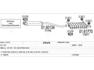MTS C070290001232 išmetimo sistema 
 Išmetimo sistema -> Išmetimo sistema, visa