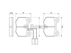 BOSCH 0 986 424 037 stabdžių trinkelių rinkinys, diskinis stabdys 
 Techninės priežiūros dalys -> Papildomas remontas
11702 22039 00 01, 60720981, 60734810