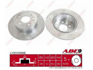 ABE C4X009ABE stabdžių diskas 
 Dviratė transporto priemonės -> Stabdžių sistema -> Stabdžių diskai / priedai
4565693, 4839015, 5391578, 569118