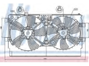 NISSENS 85635 ventiliatorius, radiatoriaus 
 Aušinimo sistema -> Oro aušinimas
1355A087, 1355A093, 1355A095, 1355A131