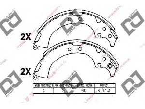 DJ PARTS BS1231 stabdžių trinkelių komplektas 
 Techninės priežiūros dalys -> Papildomas remontas
0449587401000, 0449533010, 0449533020