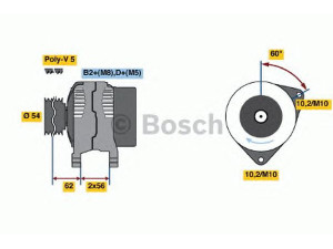 BOSCH 0 124 425 010 kintamosios srovės generatorius 
 Elektros įranga -> Kint. sr. generatorius/dalys -> Kintamosios srovės generatorius
13143128, 93177833, 93177833, 93 177 833