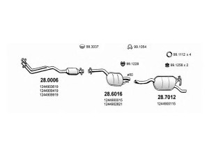 ASSO ART1400 išmetimo sistema 
 Išmetimo sistema -> Išmetimo sistema, visa