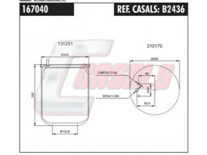 CASALS B2436 dėklas, pneumatinė pakaba
21026175