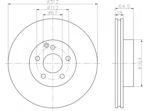 HELLA PAGID 8DD 355 121-241 stabdžių diskas 
 Stabdžių sistema -> Diskinis stabdys -> Stabdžių diskas
2114210912, 211421091264, A2114210912