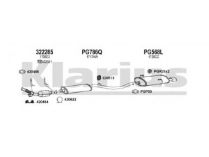 KLARIUS 631065U išmetimo sistema 
 Išmetimo sistema -> Išmetimo sistema, visa