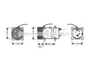AVA QUALITY COOLING UVK129 kompresorius, oro kondicionierius