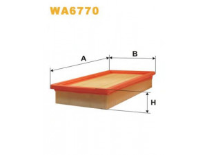 WIX FILTERS WA6770 oro filtras 
 Techninės priežiūros dalys -> Techninės priežiūros intervalai
46809151