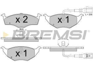 BREMSI BP3032 stabdžių trinkelių rinkinys, diskinis stabdys 
 Techninės priežiūros dalys -> Papildomas remontas
8Z0698151, 8Z0698151