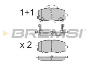 BREMSI BP3583 stabdžių trinkelių rinkinys, diskinis stabdys
581011JA60