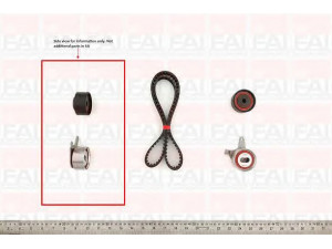 FAI AutoParts TBK423 paskirstymo diržo komplektas 
 Techninės priežiūros dalys -> Papildomas remontas