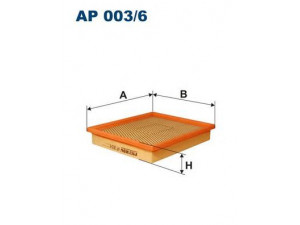 FILTRON AP003/6 oro filtras 
 Techninės priežiūros dalys -> Techninės priežiūros intervalai
04809782AA, 04861480AA, 4861480AA