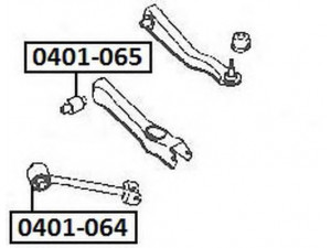 ASVA 0401-065 valdymo svirties/išilginių svirčių įvorė 
 Ašies montavimas/vairavimo mechanizmas/ratai -> Valdymo svirtis/pasukamosios svirties sujungimas -> Montavimas/sutvirtinimas
MB809170