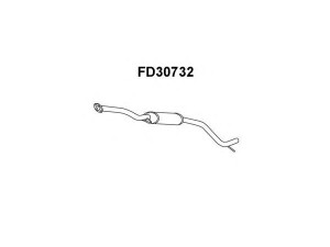 VENEPORTE FD30732 priekinis duslintuvas 
 Išmetimo sistema -> Duslintuvas
1023312, 1053465, 1059653, 1089408
