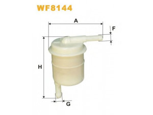 WIX FILTERS WF8144 kuro filtras 
 Techninės priežiūros dalys -> Papildomas remontas
A141491, 1640051S00, 16400A0600