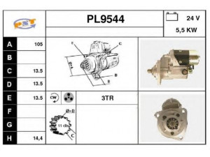 SNRA PL9544 starteris
