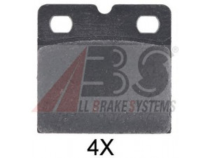 A.B.S. 37467 OE stabdžių trinkelių rinkinys, stovėjimo stabdys 
 Stabdžių sistema -> Rankinis stabdys
420698451D, C2C13800, 4G432C562BA